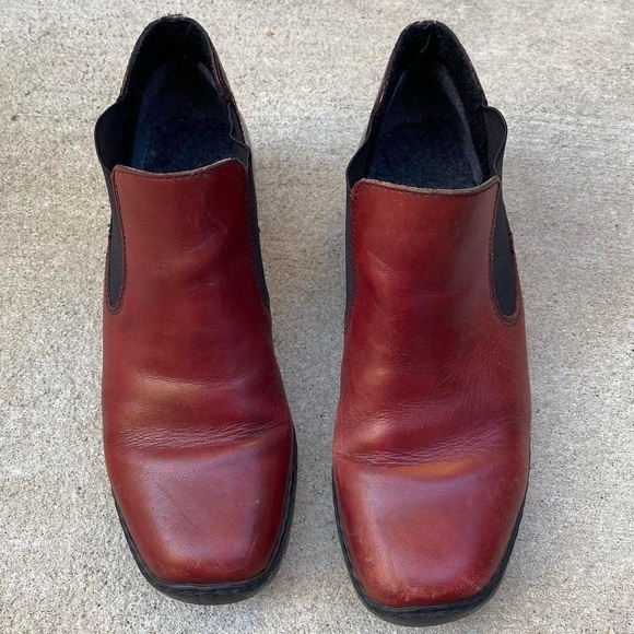 Rieker Warm Lined Red Booties - Picture 6 of 8